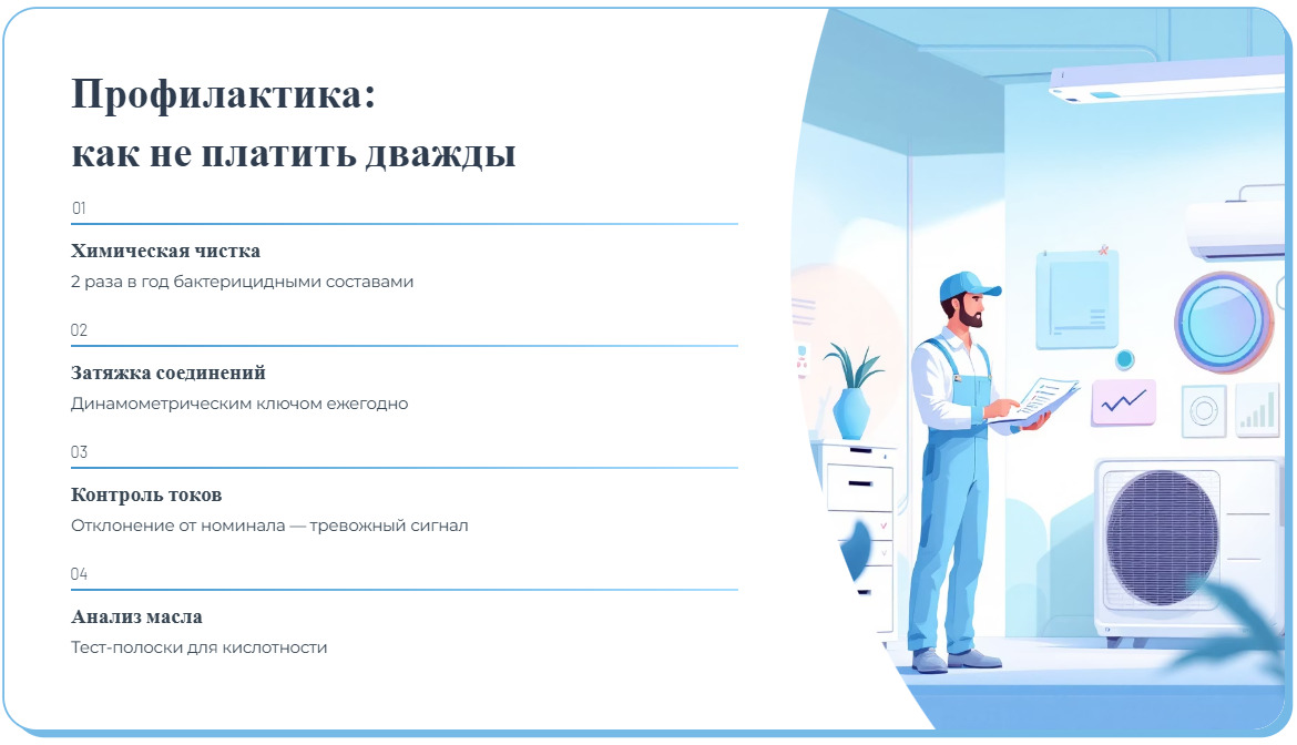 Утечки фреона и засоры дренажа: частые проблемы климатики МРТ после 3 лет работы