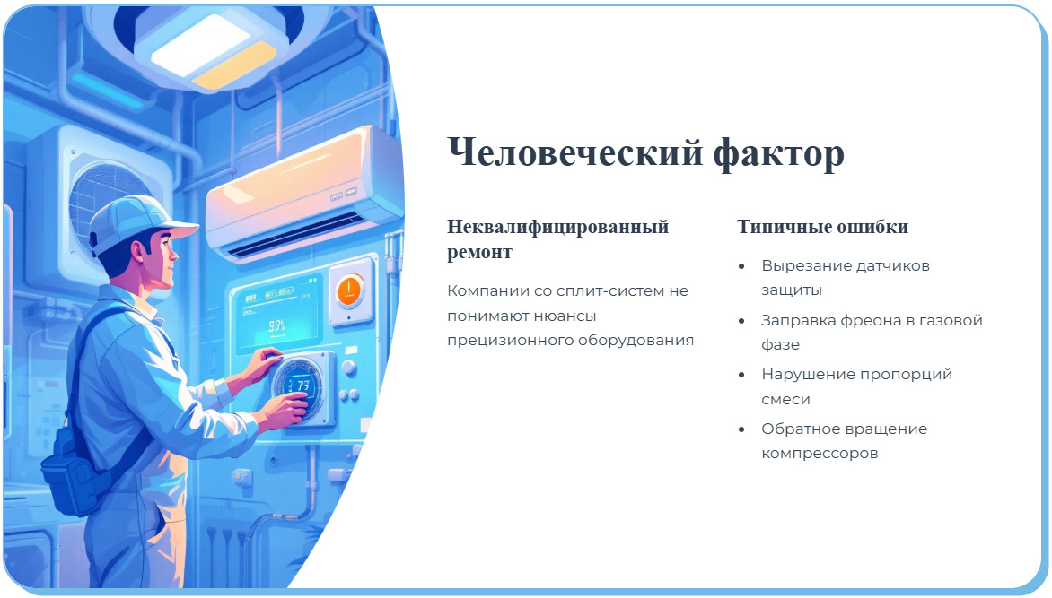 Утечки фреона и засоры дренажа: частые проблемы климатики МРТ после 3 лет работы