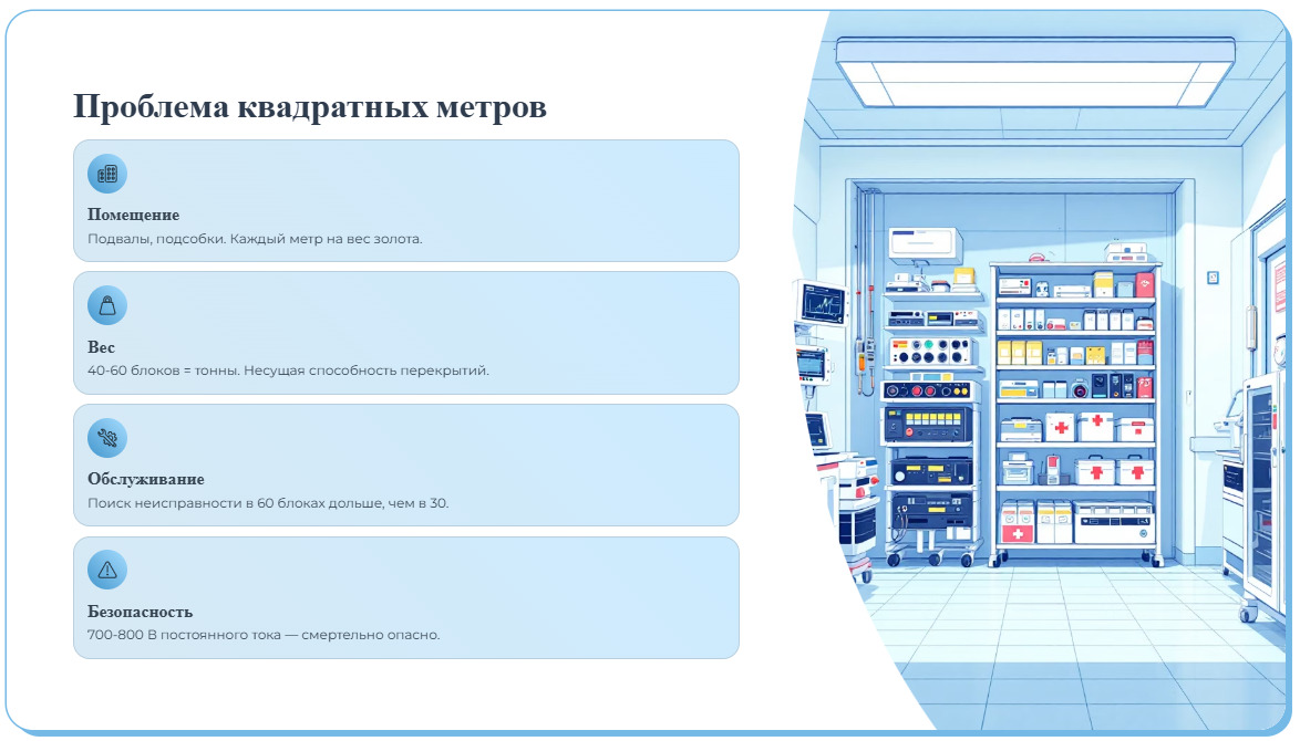 Как напряжение шины постоянного тока ИБП влияет на кратность аккумуляторов и их количество