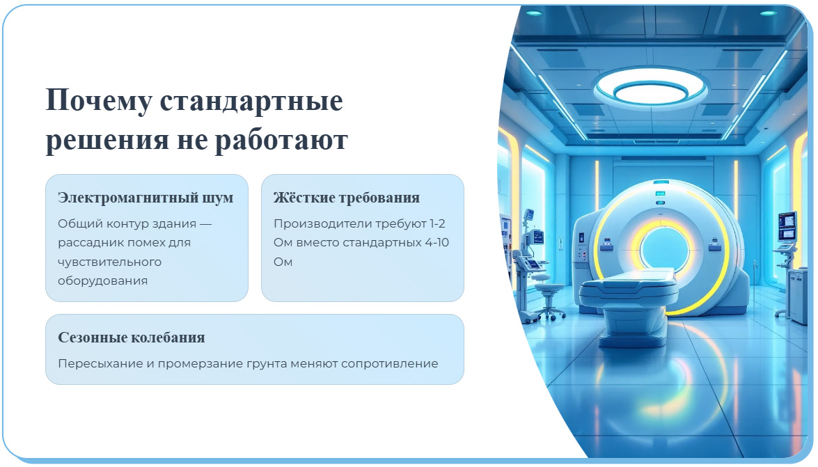 Контур заземления для МРТ: методы реализации и требования к нему