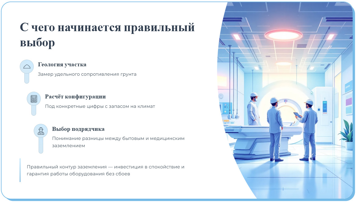 Контур заземления для МРТ: методы реализации и требования к нему