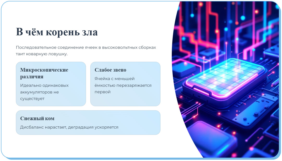 Балансировка заряда: как продлить жизнь большому массиву аккумуляторов