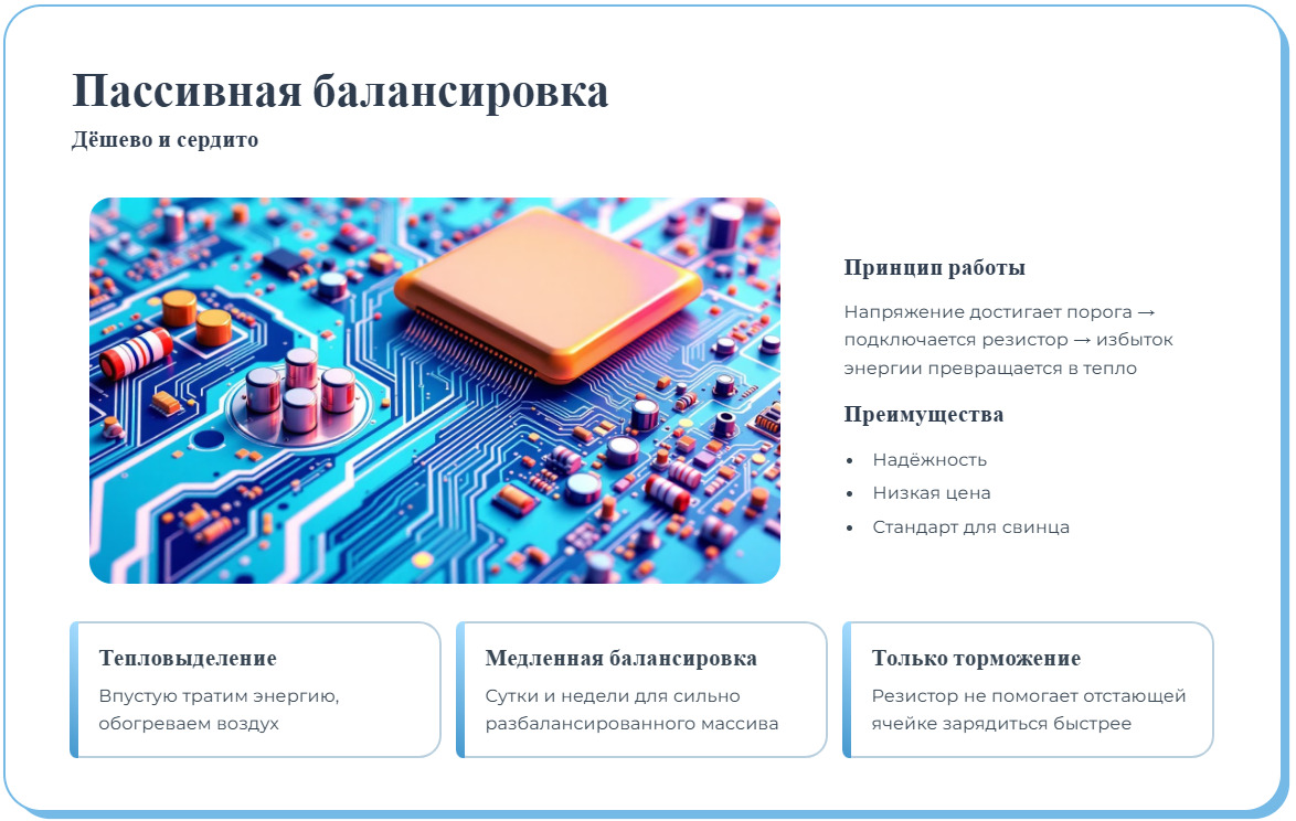 Балансировка заряда: как продлить жизнь большому массиву аккумуляторов