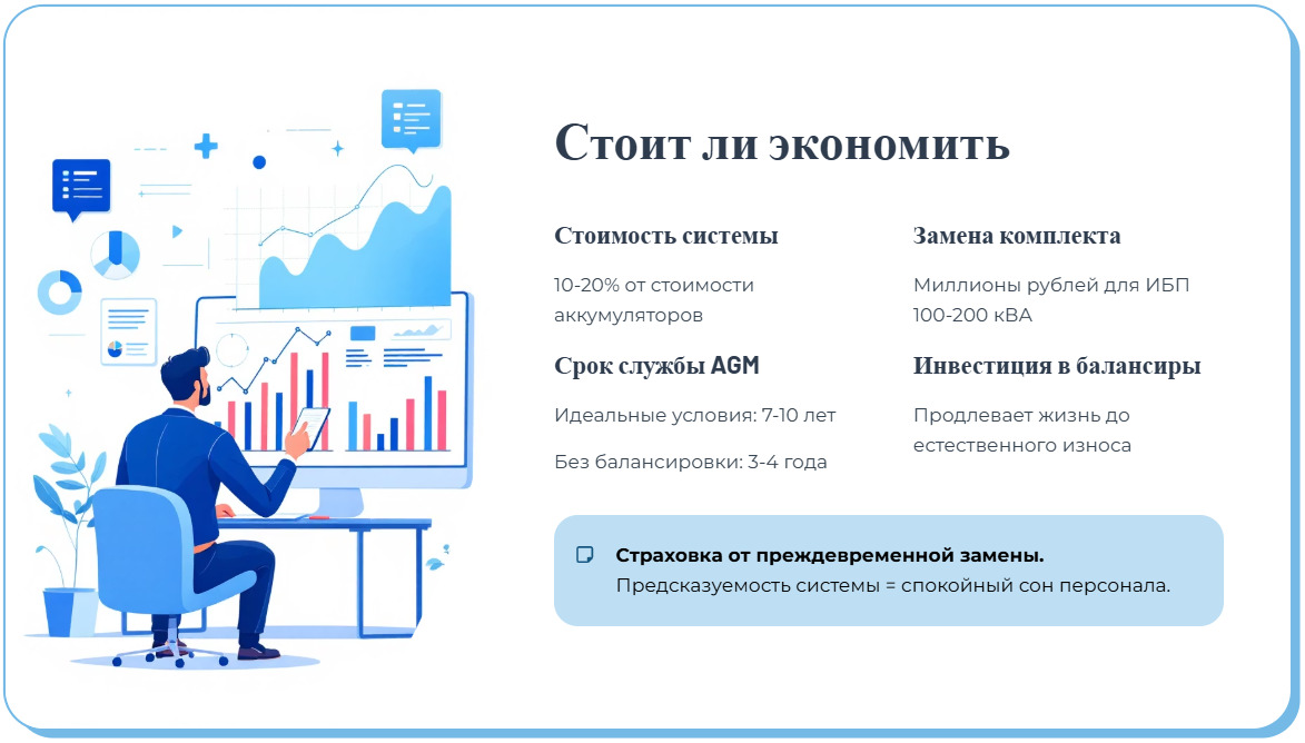 Балансировка заряда: как продлить жизнь большому массиву аккумуляторов