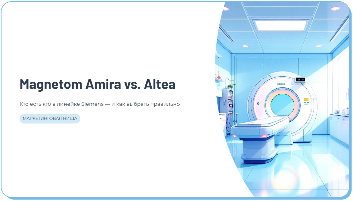 Сравнение томографов Siemens Magnetom Amira и Altea: битва титанов среднего поля
