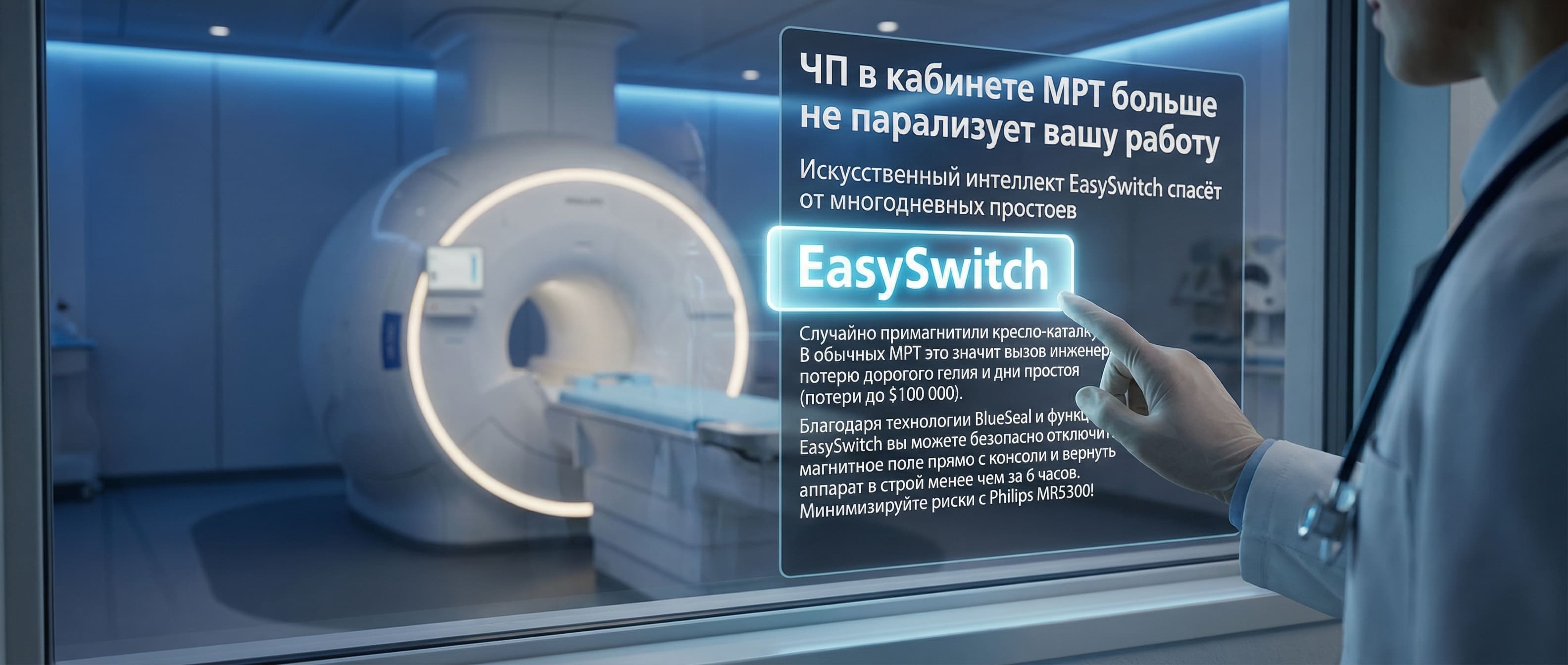 Купить аппарат МРТ Philips MR5300 1.5Т с технологией BlueSeal